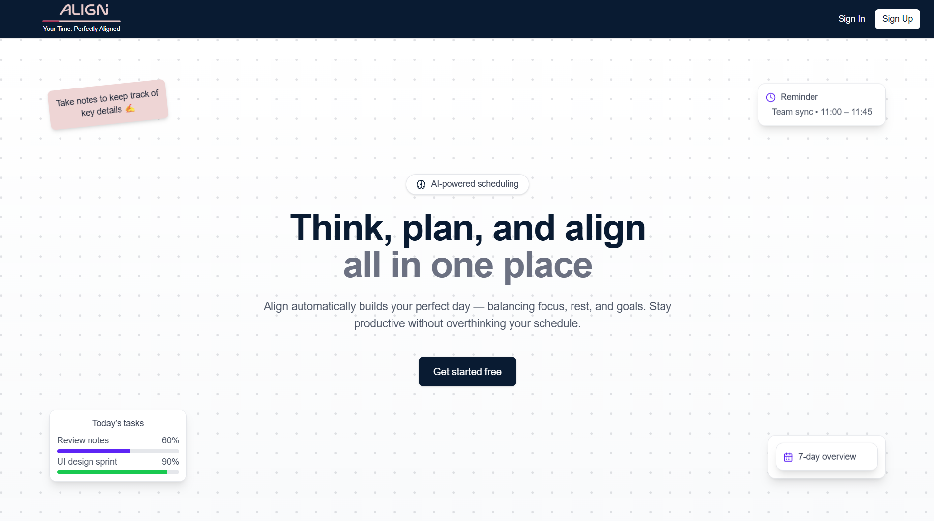 Align AI interface